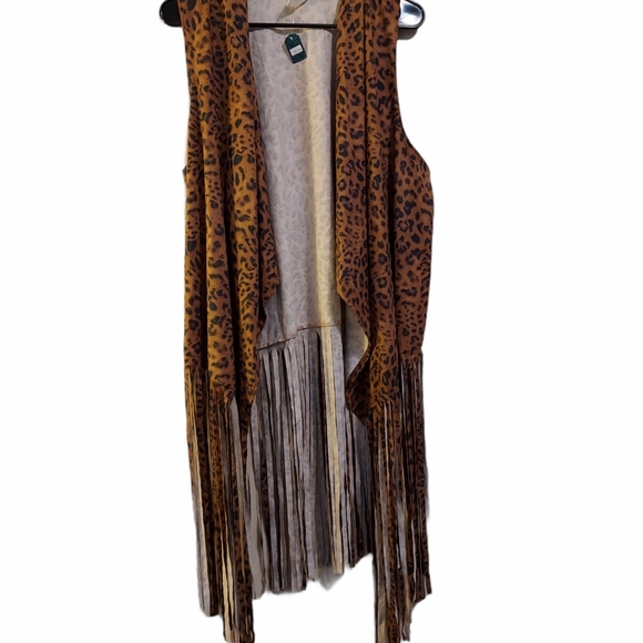 lilypad Jackets & Blazers - Lilypad 2xl fringe animal print NWT